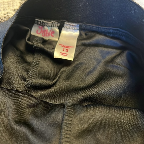 Justice Black and Gold Sequin Girls 12 Skort EUC - Picture 2 of 4